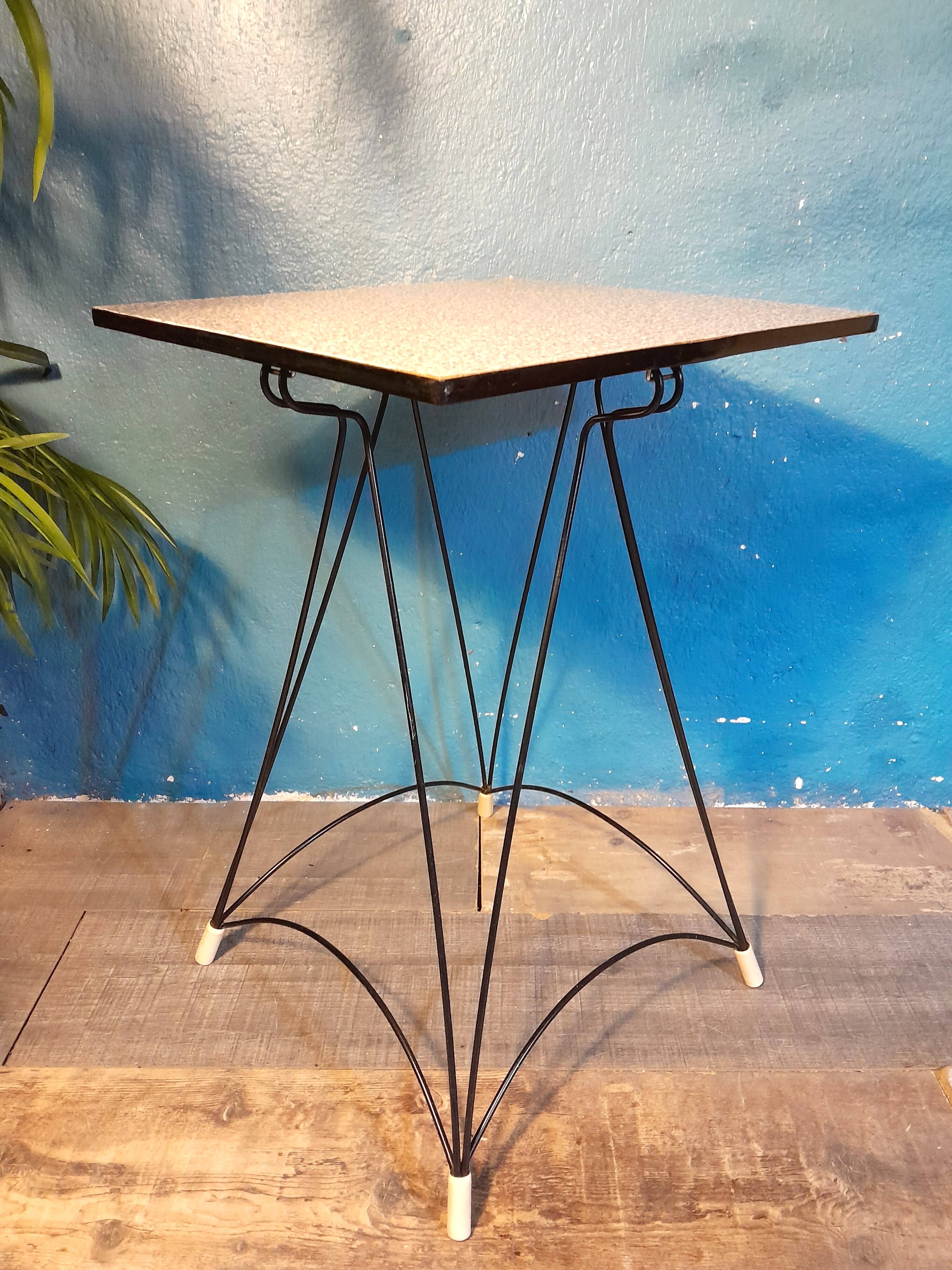 Tablette bout de canapé "Eiffel" 1950s