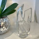 Asymmetrical crystal vase by Schneider from the 1960s - 1970s.