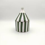 Bohemian style ceramic bowl with lid