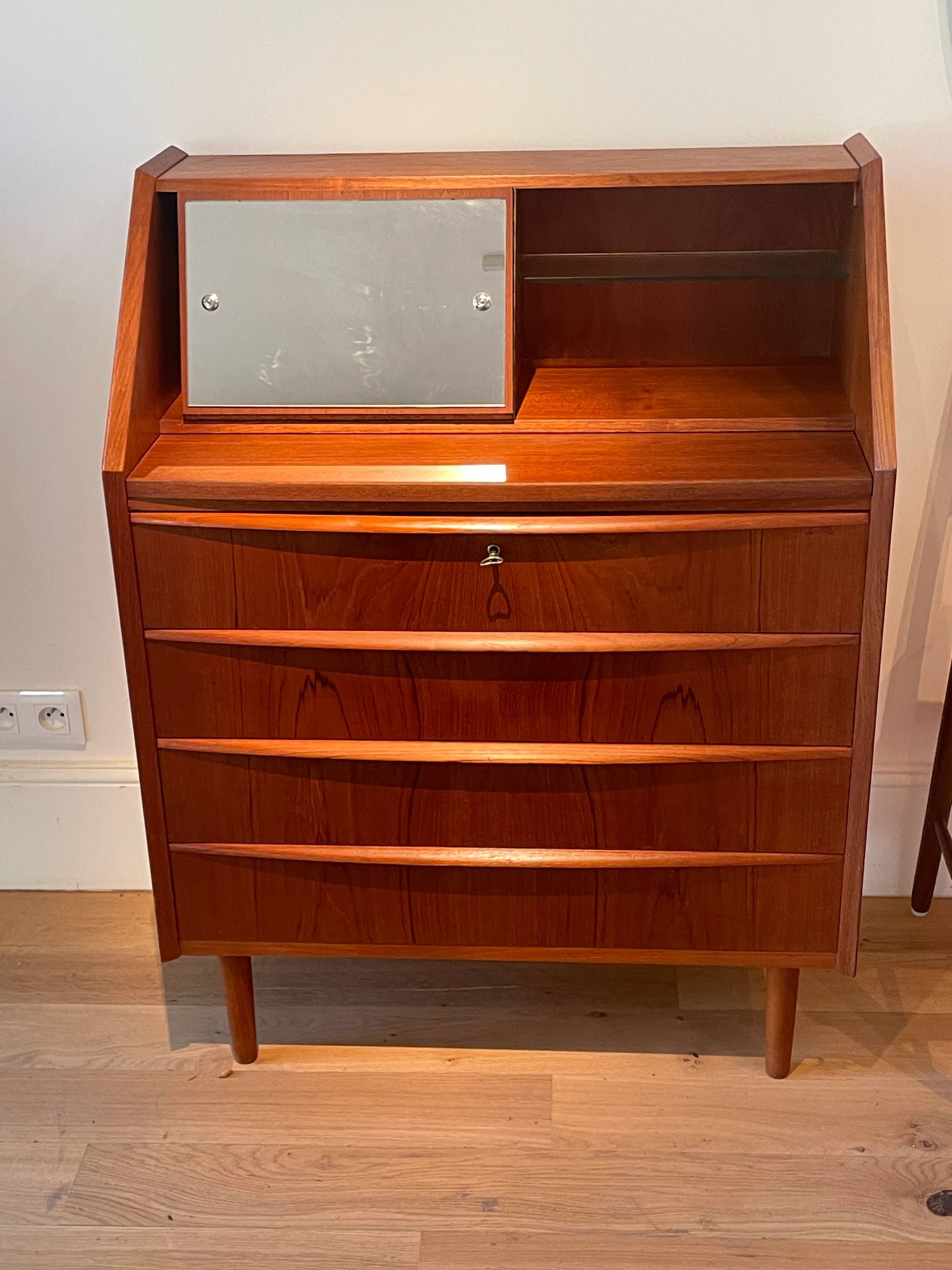 Vintage Scandinavian teak secretary "Holger"