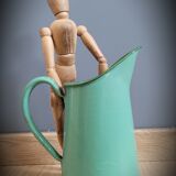 Green enamelled broc