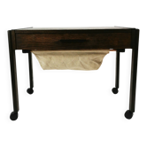 Modernist, mobile side table, Denmark, 1960s