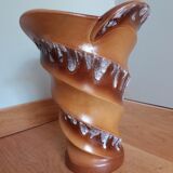 Vase fat lava signed Baudin 70s