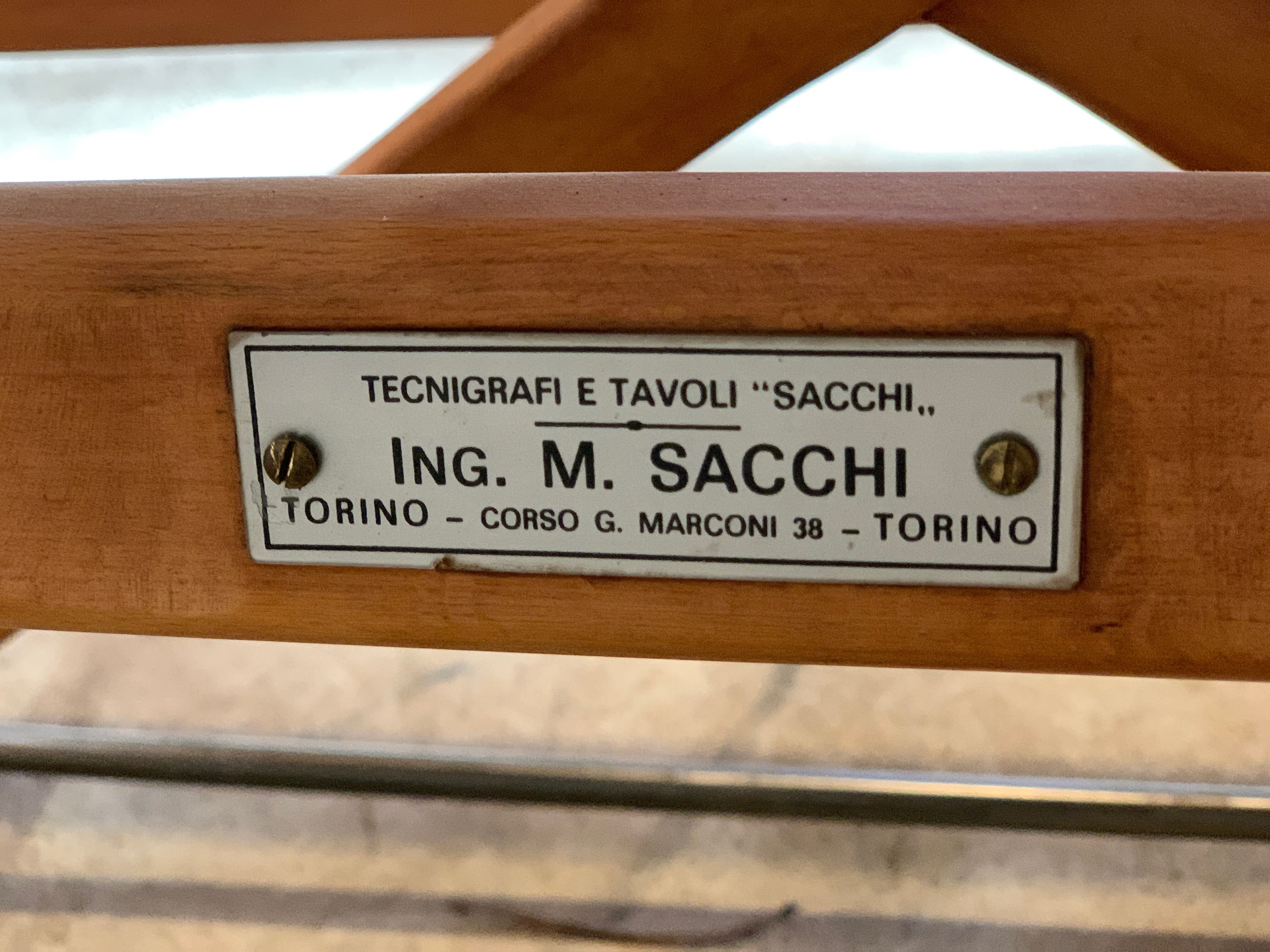 Drawing table of italian architect Sacchi circa 1930