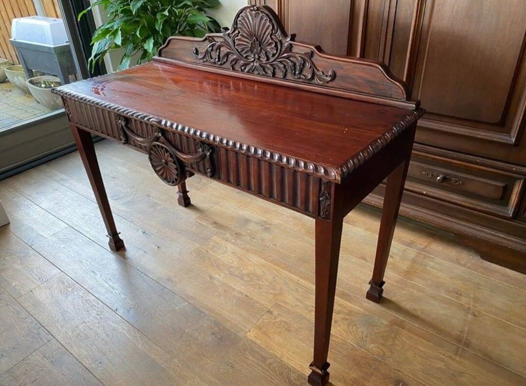 Beautifully carved Edwardian side table