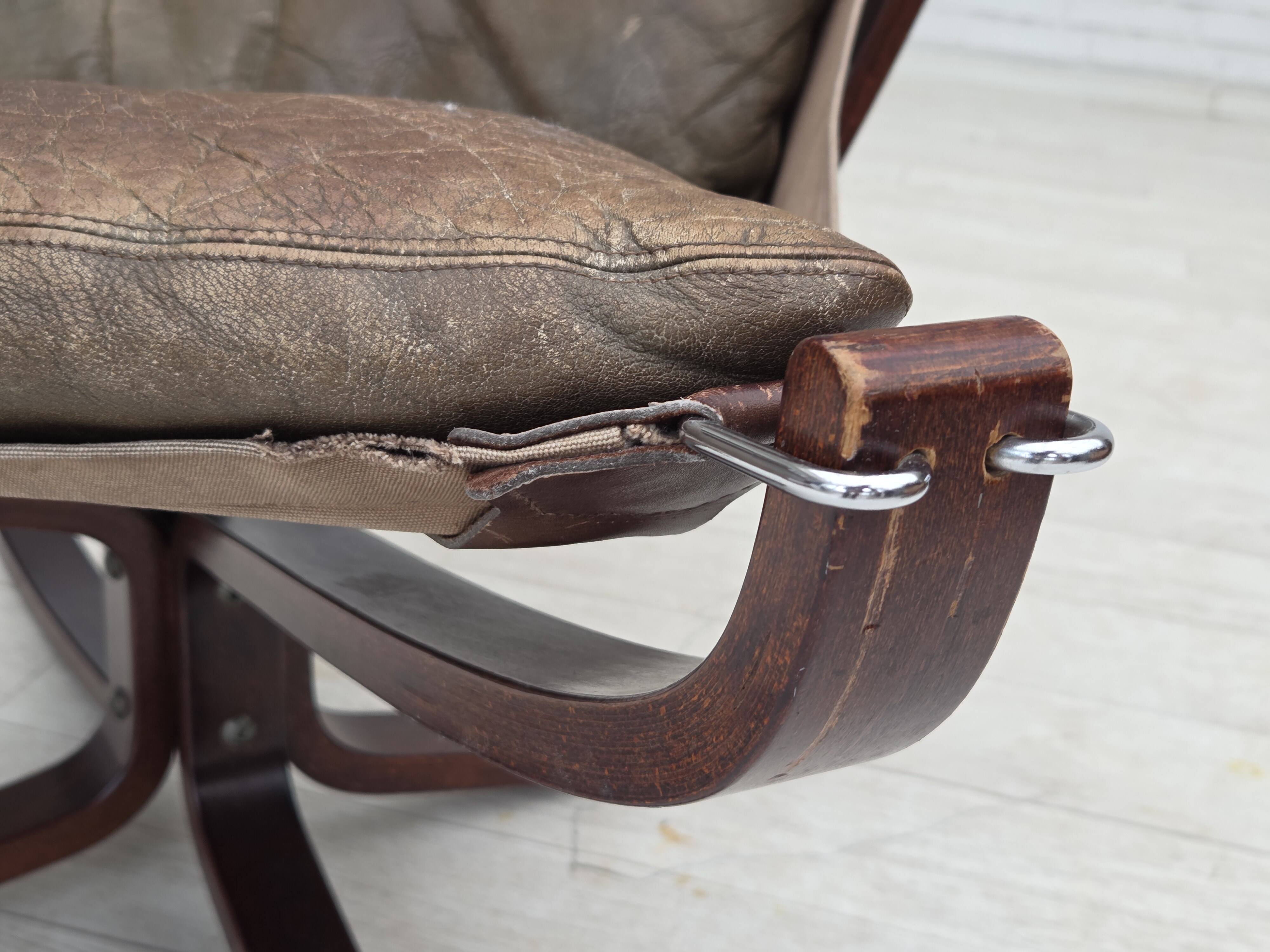 1970s, Norwegian design by Sigurd Ressel, armchair model "Falcon".