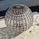 Lustre rond a pampilles verre