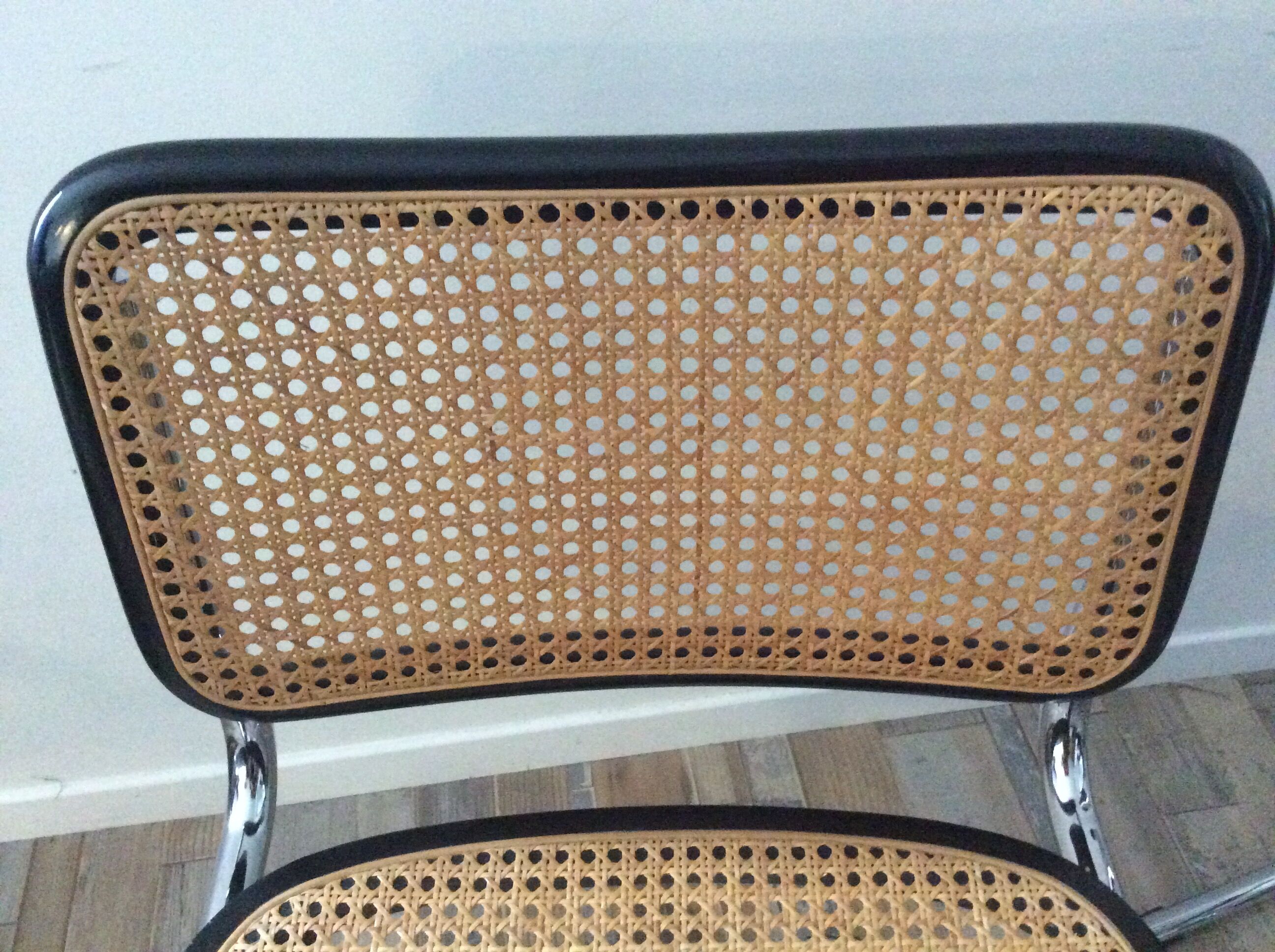 Lot of 2 chairs Marcel Breuer Cesca B32