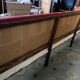Bistro bench - red skaï brasserie 1900