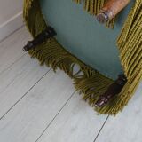 Toad armchair with green fringes