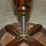 Victorian Thonet dressing table in bent wood with adjustable stool.