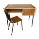Bureau années 60 Sogemap SF340 et sa chaise