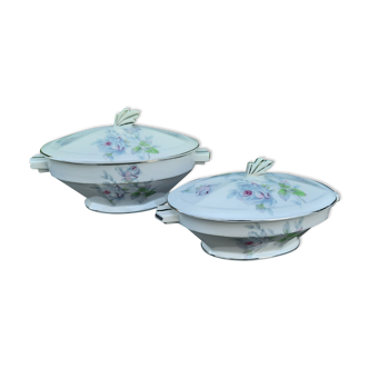 Pair of porcelain vegetable