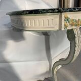 Console murale de style Louis XVI en bois laqué XX siècle