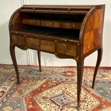 Desk cylinder marquetry louis xv period eighteenth