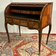 Desk cylinder marquetry louis xv period eighteenth
