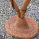 Bamboo and rattan floor lamp 2 lights from the 70s