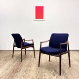 Two Mid-Century Modern Teak Armchairs by Hartmut Lohmeyer for Wilkhahn, 1950s