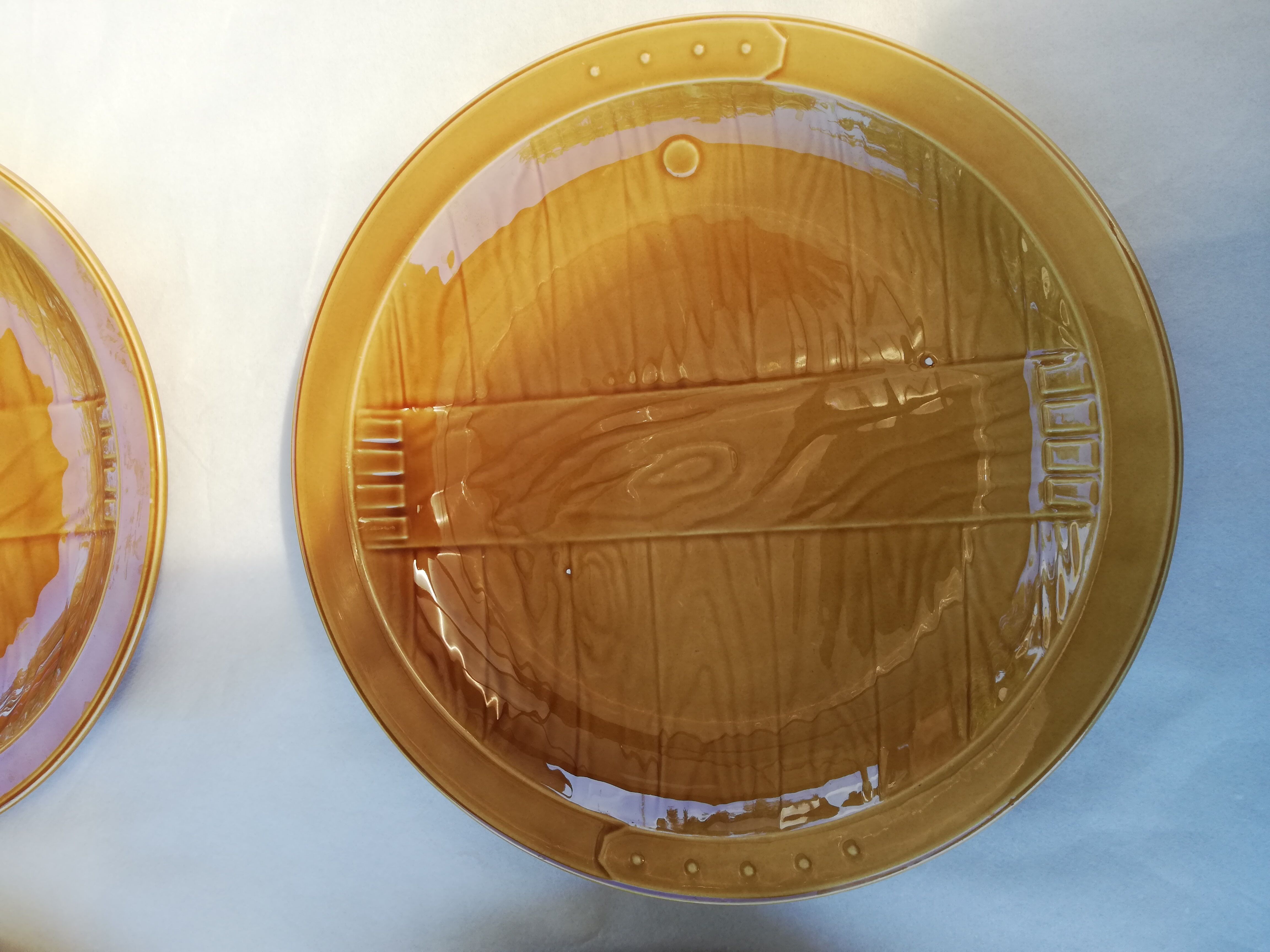 Gien earthenware dinner plates