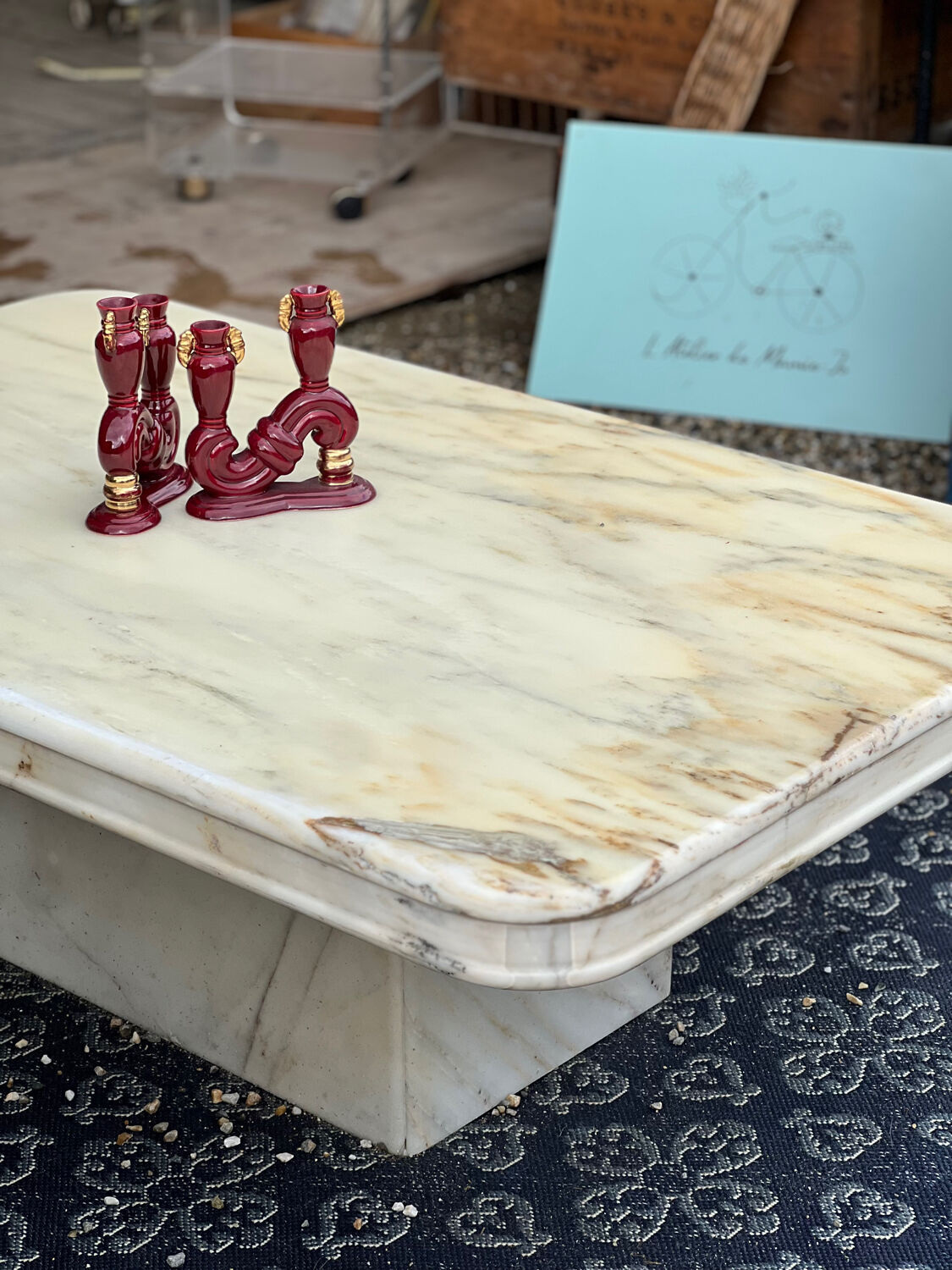 Marble coffee table