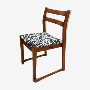 Vintage teak patterned Accent Chair