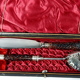 Antique English silver plated and wood dessert service cutlery B522
