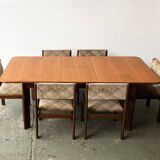 1960’s mid century G Plan dining table with 6 matching dining chairs