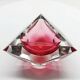 1960s Pink Multifaceted Triangular Ashtray or Catch-all in Murano Glas