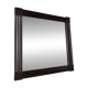 Mid Century Modern Large Squared Vintage Wicker Mirror