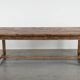 Magnificent and robust antique farmhouse dining table made of pine wood