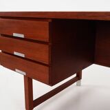 Teak desk, Danish design, 1970s, manufacturer: Eigil Petersens Møbelfabrik