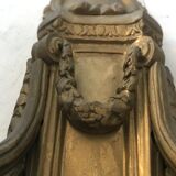 Pair of bronze castle appliques 55cm