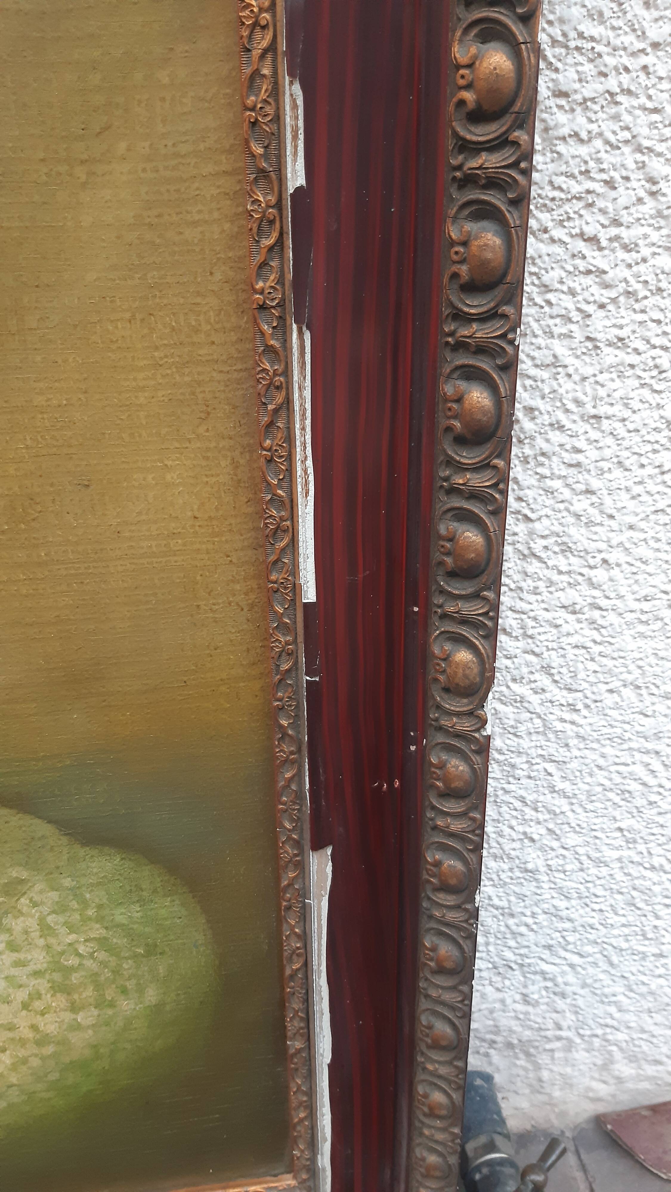 Portrait ancien huile sur panneau