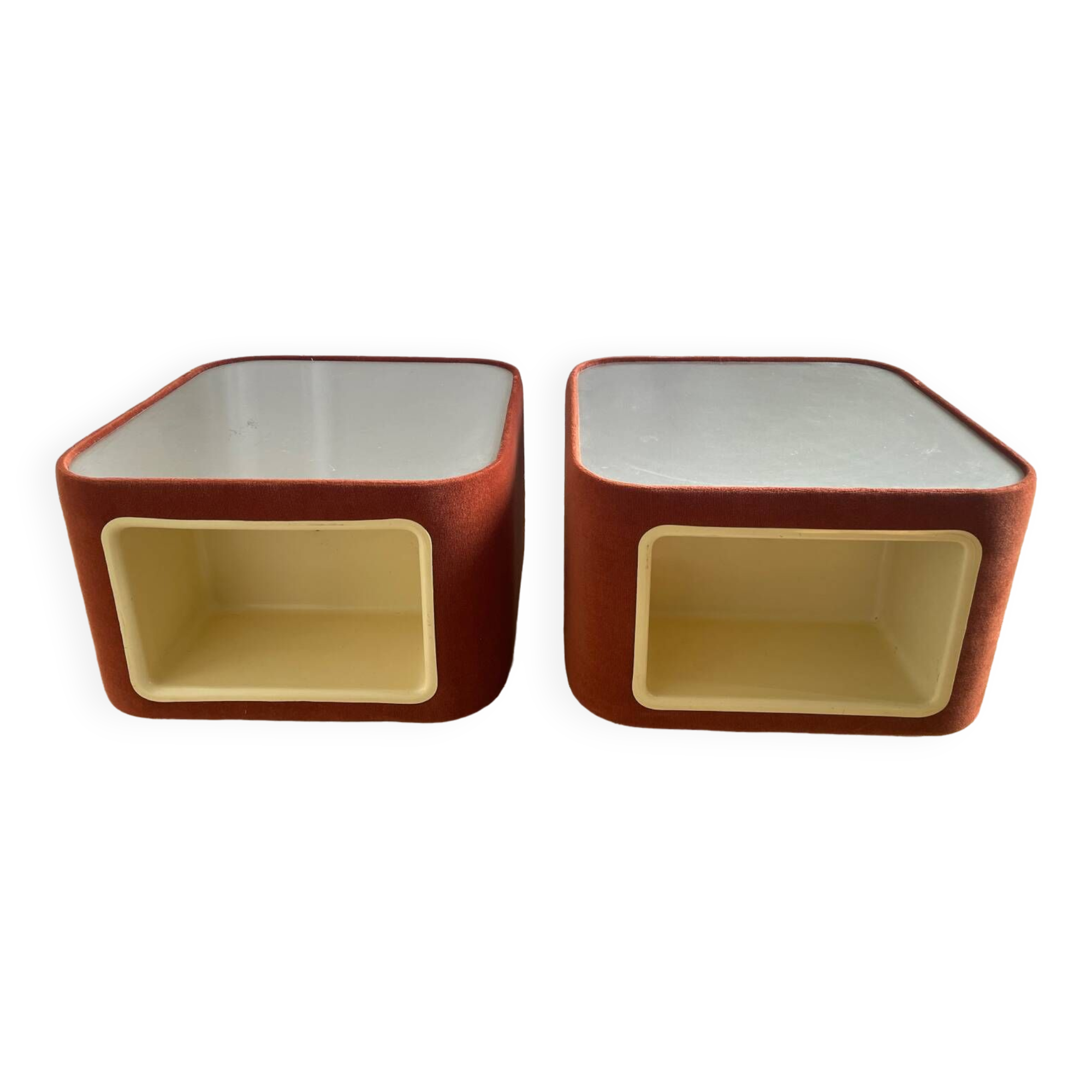 Pair of vintage bedside tables