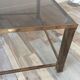 Belgo Chrome coffee table in vintage 70s brass