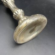 Bougeoir en verre eglomisé XIXe 19e