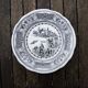 6 old talking plates Gien – Friendship
