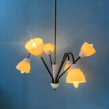 50s mid-century vintage lilac spider pendant lamp