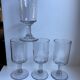 Set of 4 wine glasses in blown glass late nineteenth