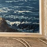 Oil on seaside canvas signed L. GUERNY