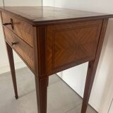 Console marqueterie directoire en acajou