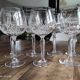 Lot de 7 verres à vin en cristal taillé
