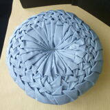 Handmade cushion with moiré effect fabrics