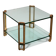 Peter Ghyczy T24 coffee table double glass 70s design 60x60