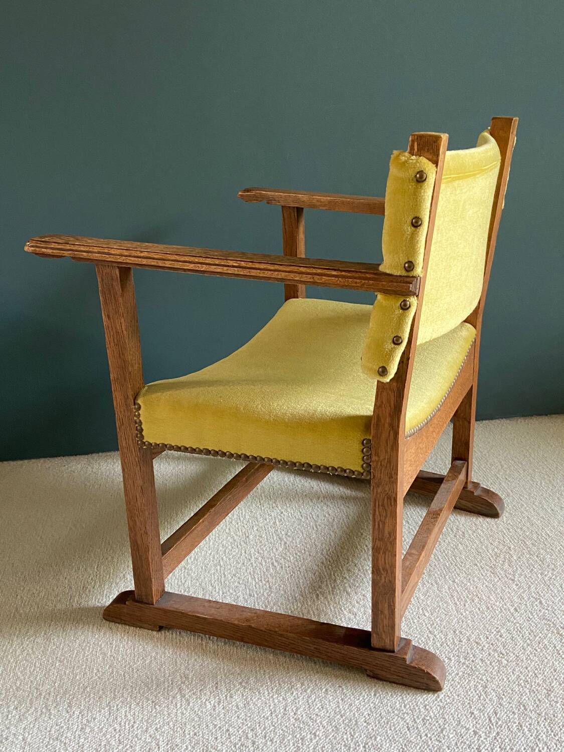 Paire de petits fauteuils années 30-40