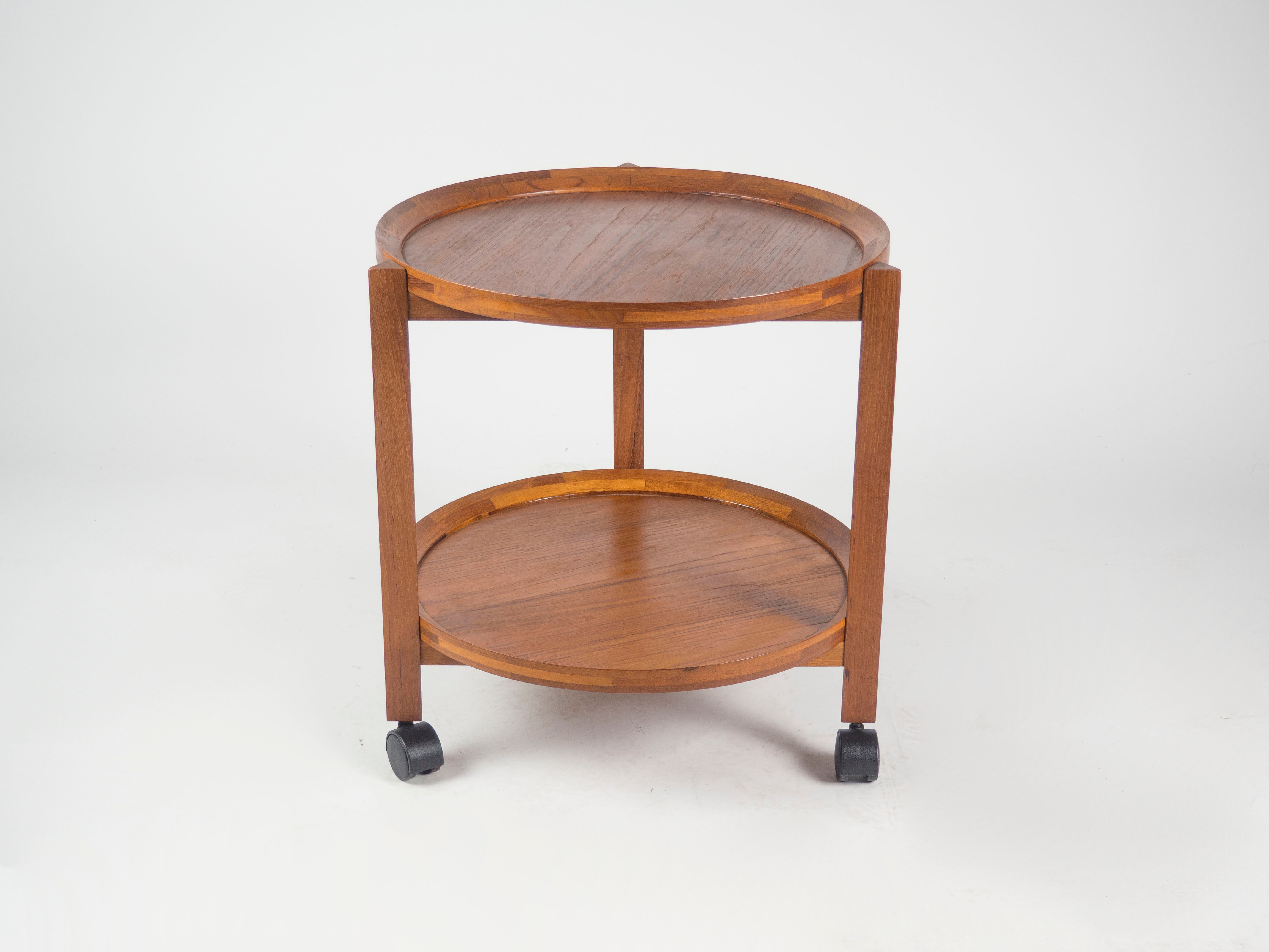 Danish teak trolley bar, Denmark, 1960s