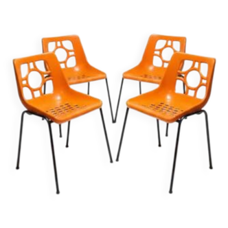 Space Age Garden Chairs, East Germany, 1970s — Set of 4