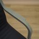Italian cantilever chair 1990s blue fabric upholstery