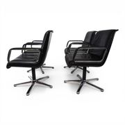 Set of 4 Wilkhahn Delta swivel chairs by Delta Design, 1970