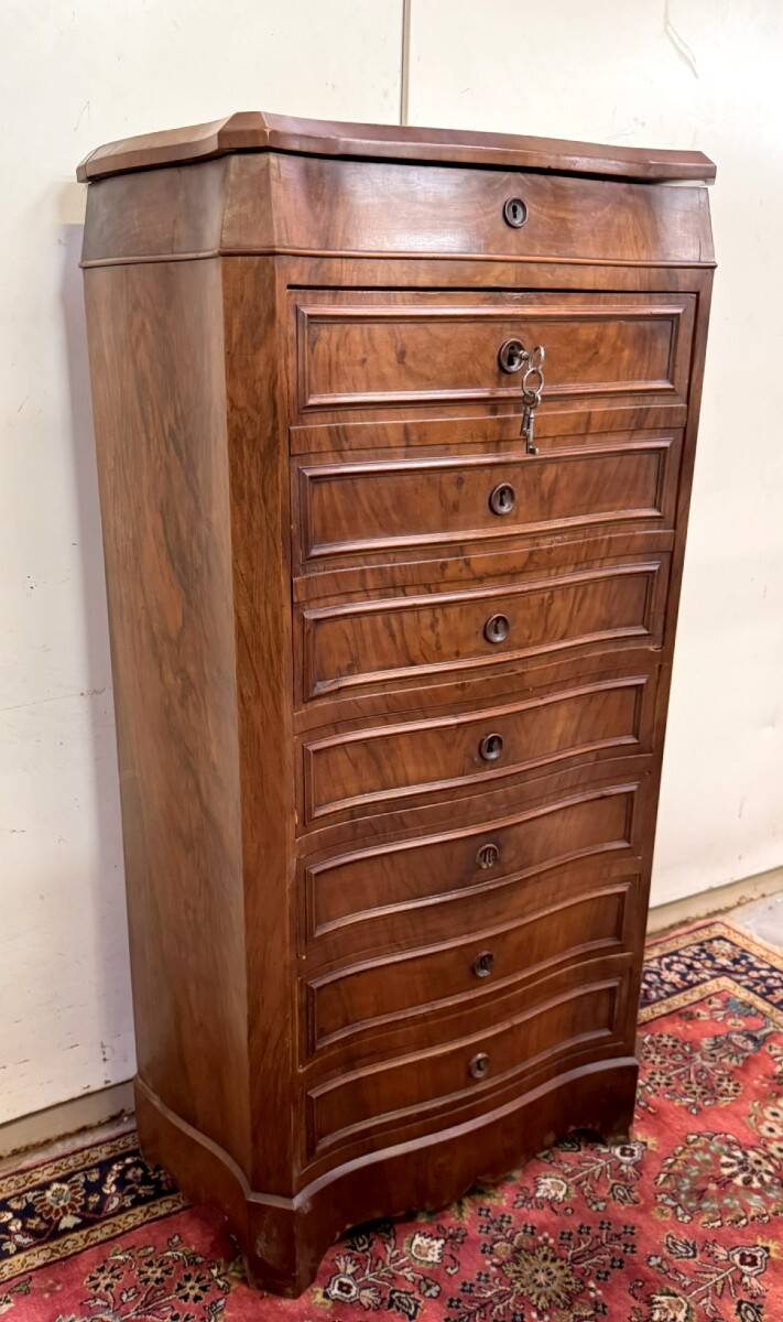 curved secretary in the guise of a Napoleon III period weekly desk